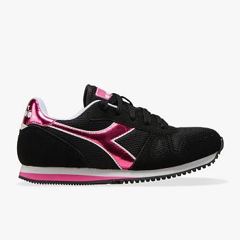 Scarpe Diadora Simple Run Gs Girl - Sneakers Bambino Nere, Italia IT 200H